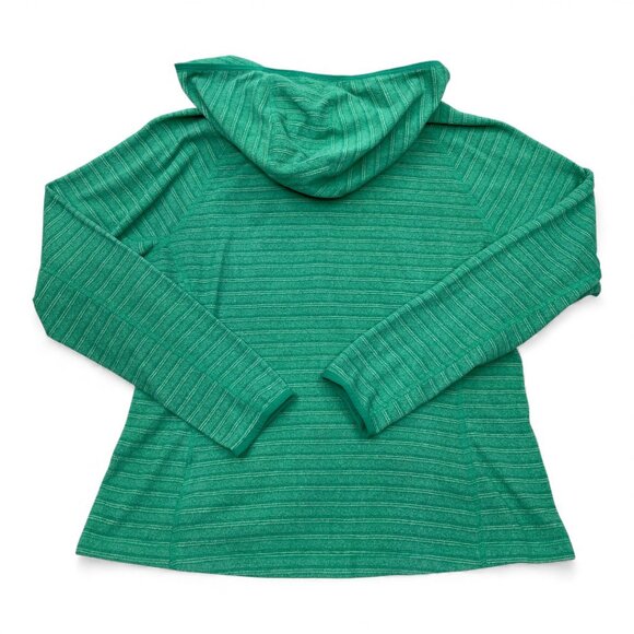 The North Face Green Striped Zip Terry Cloth Hoodie Sweatshirt Jacket Women's XL - Picture 8 of 8